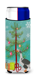 West of England Goose Christmas Slim Can Hugger , Insulated Foam Hugger for 12 oz Slim Cans, Beer Bottles & Water Bottles, Printed in USA