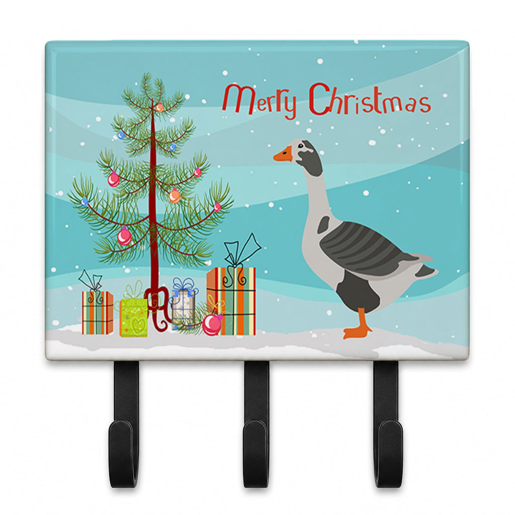 West of England Goose Christmas Leash or Key Holder Wall Hooks, Coat Rack Wall Mount, for Hanging Keys, Towels, Aprons, Leashes