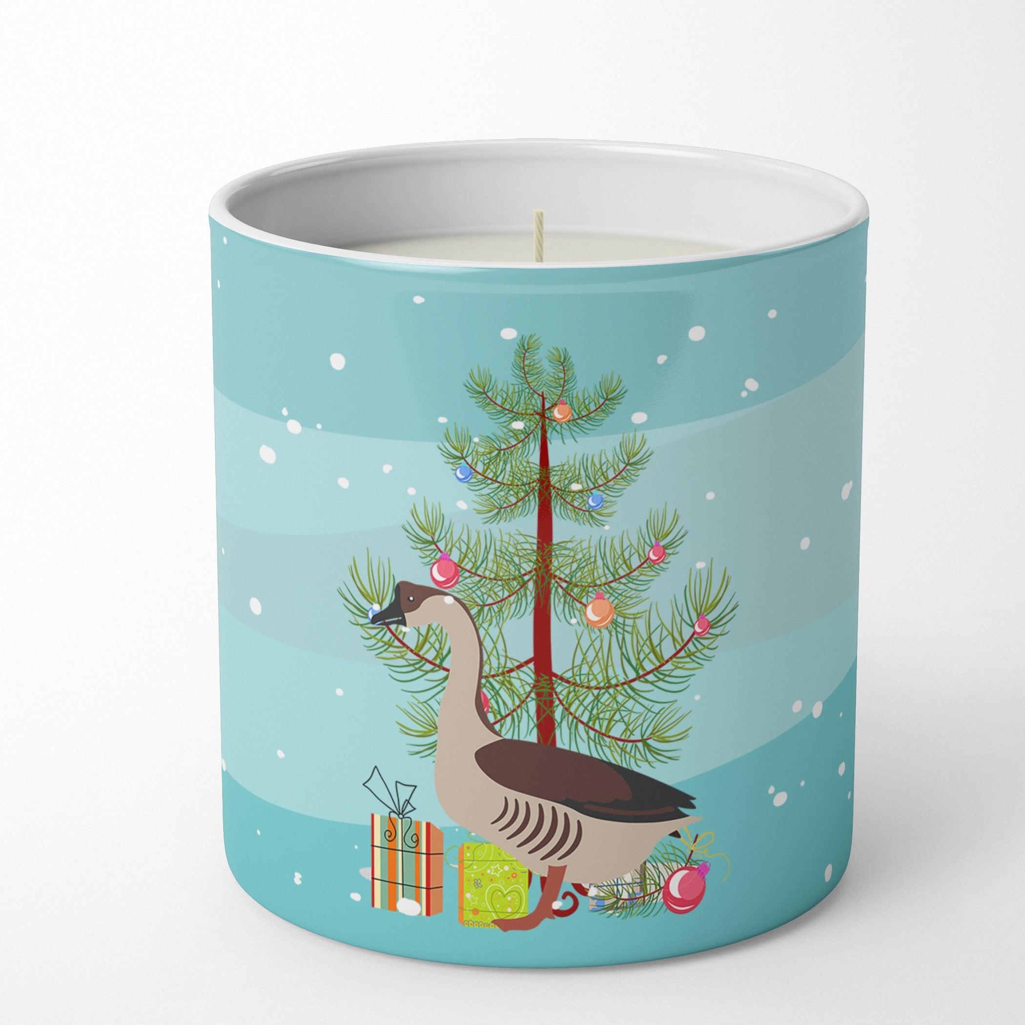 Chinese Goose Christmas Decorative Soy Candle Nature Soy Wax Essential Oil Home Decor Ideal for Bedroom Kitchen Bath Office Gift, 10 oz