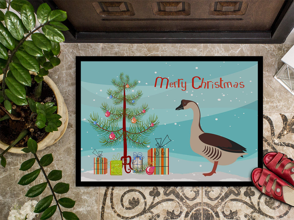 Chinese Goose Christmas Doormat Indoor Outdoor 24H X 36W Front Door Mat Rugs for Entryway, Non Slip Washable Low Pile,
