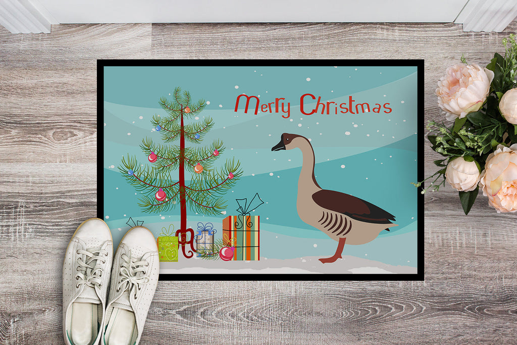 Chinese Goose Christmas Doormat Indoor Outdoor 18H X 27W Front Door Mat Rugs for Entryway, Non Slip Washable