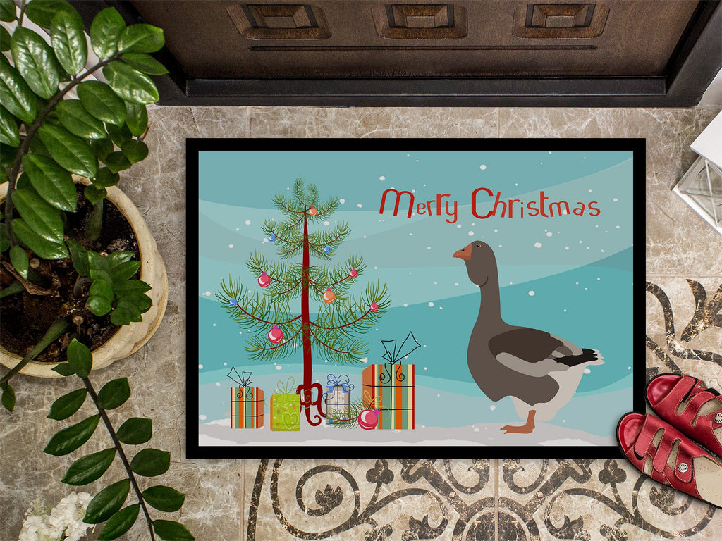 Toulouse Goose Christmas Doormat Indoor Outdoor 24H X 36W Front Door Mat Rugs for Entryway, Non Slip Washable Low Pile,