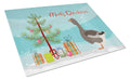 Toulouse Goose Christmas Cutting Board Tempered Glass Kitchen Cutting Surface, Heat Resistant Chopping, Non-Slip Feet, Food Prep & Serving