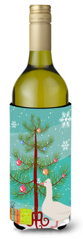 Roman Goose Christmas Wine Bottle Hugger Gift Sleeve for Standard 750 ml Bottles, Insulated Reusable Also Fits Mini Shot & Pint Bottles