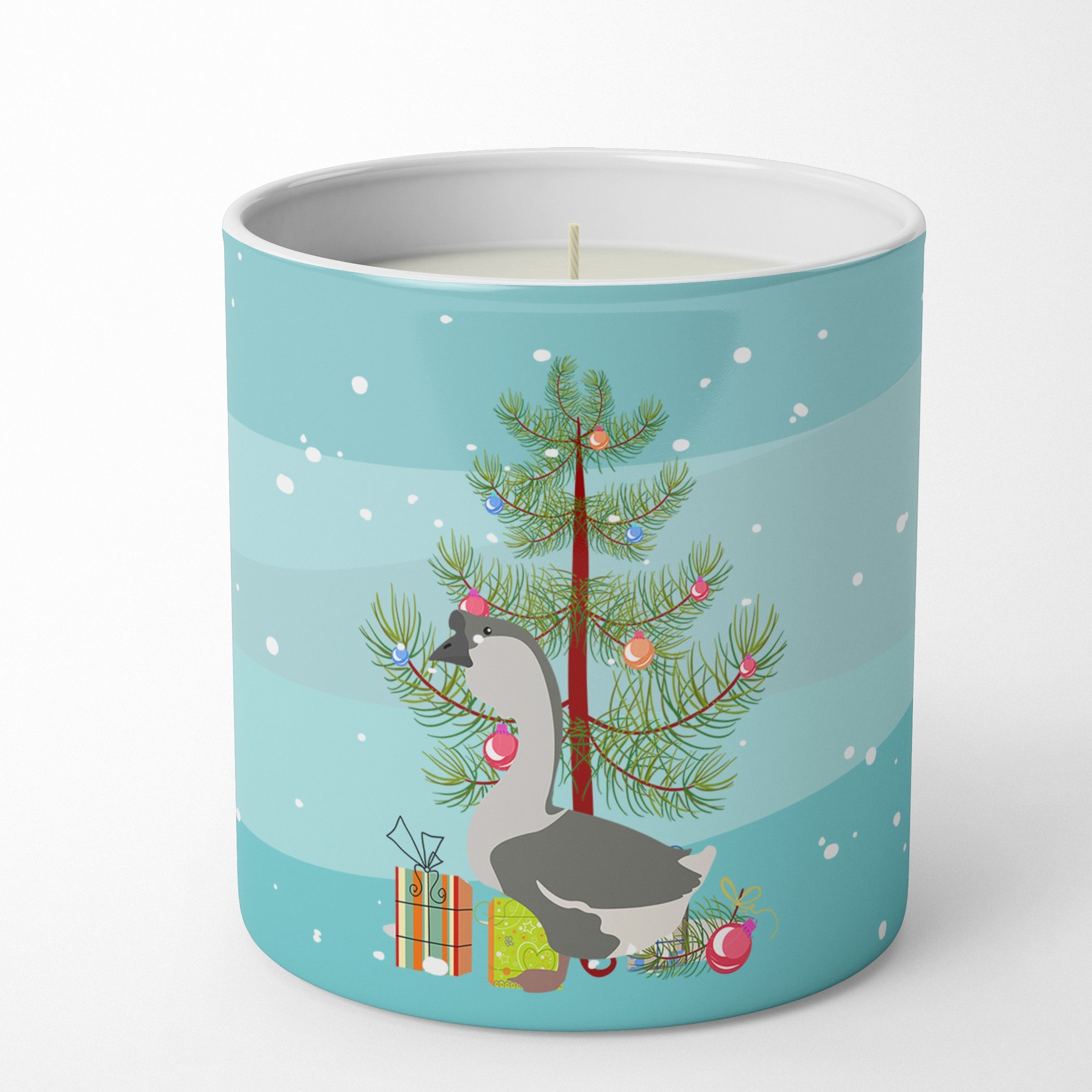 African Goose Christmas Decorative Soy Candle Nature Soy Wax Essential Oil Home Decor Ideal for Bedroom Kitchen Bath Office Gift, 10 oz