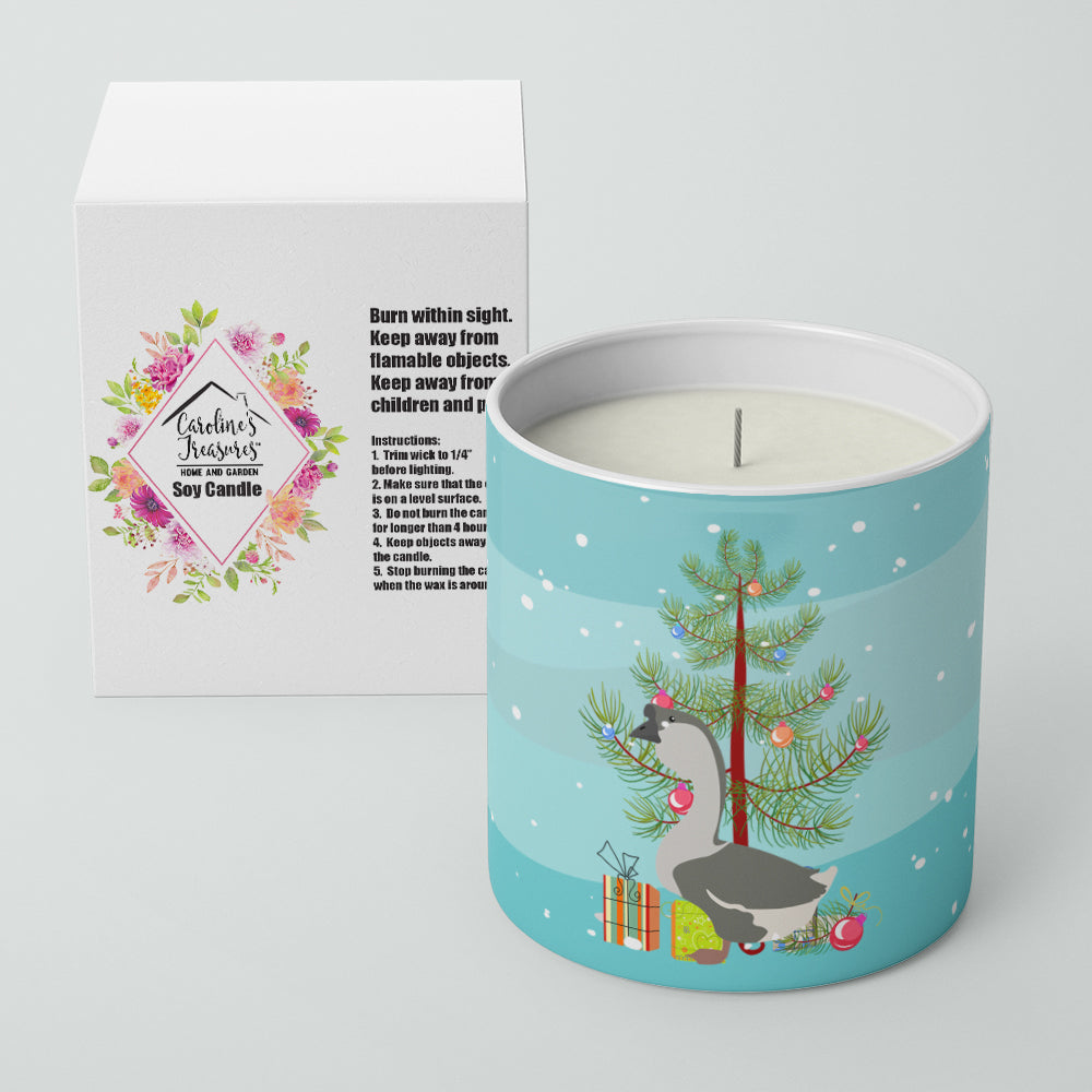 African Goose Christmas Decorative Soy Candle Nature Soy Wax Essential Oil Home Decor Ideal for Bedroom Kitchen Bath Office Gift, 10 oz