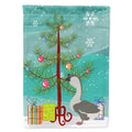 African Goose Christmas House Flag 28x40 Porch Sleeve Pole Decorative Outside Yard Banner Artwork Wall Hanging, Polyester