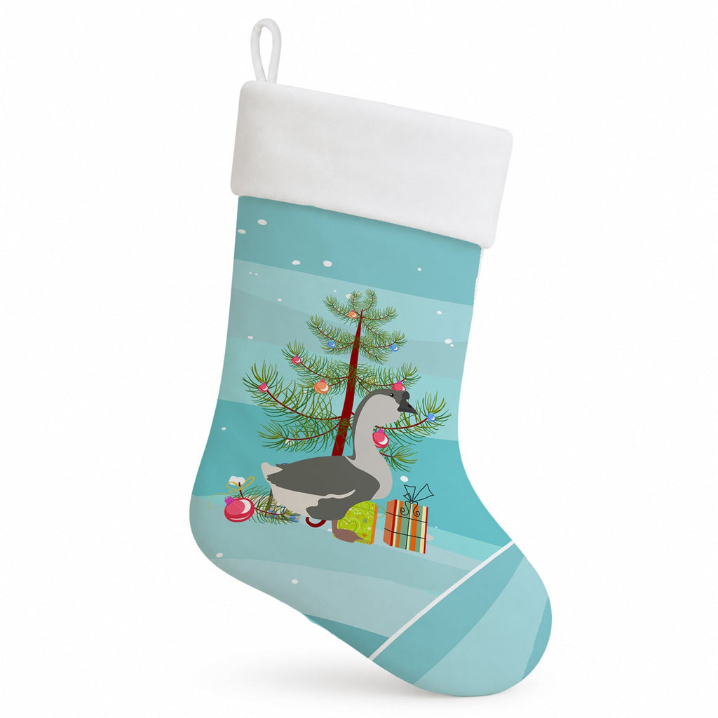 African Goose Christmas Holiday Stocking Double-Sided Print, Polyester Suede,11x18, Made in USA