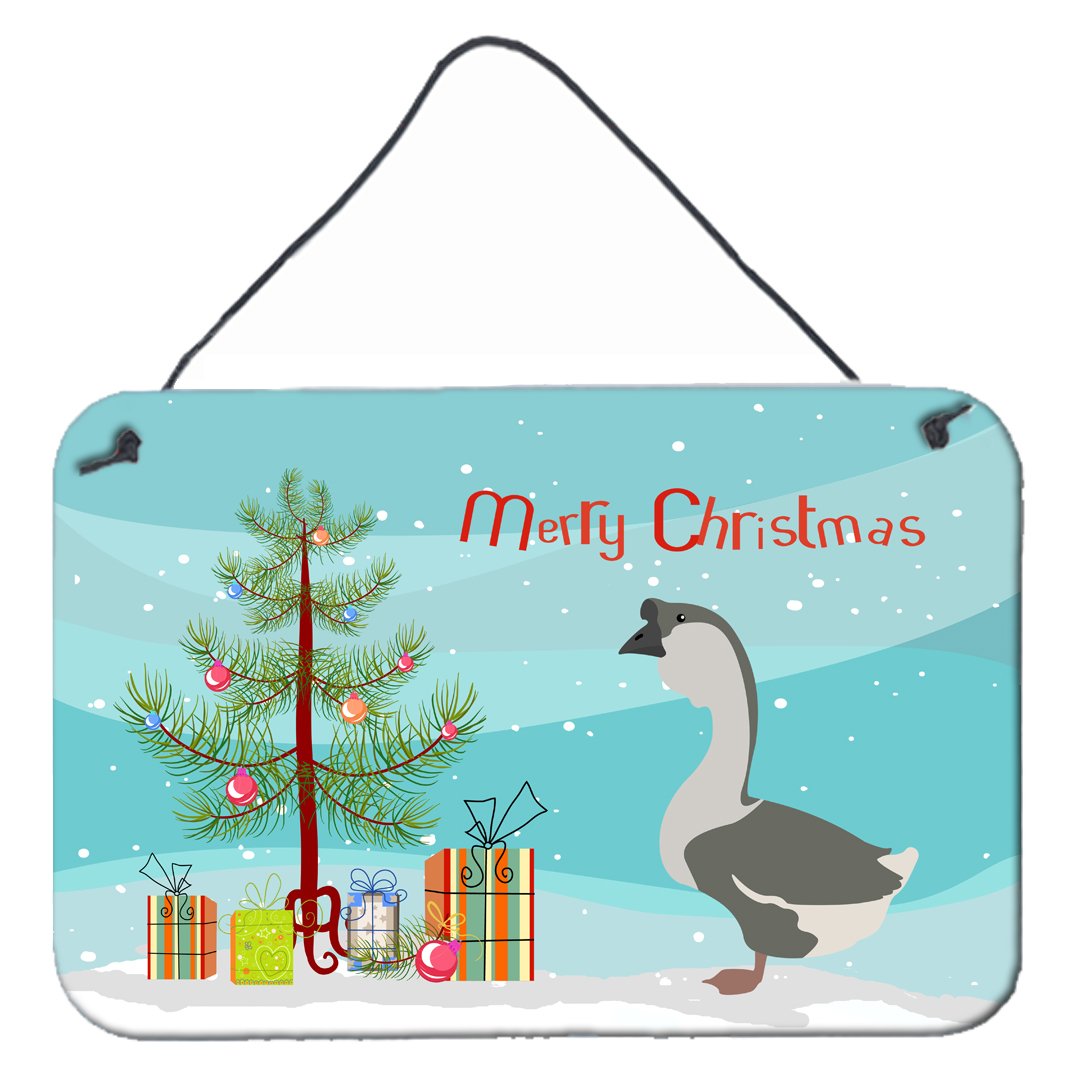 African Goose Christmas Wall or Door Hanging Prints Aluminum Metal Sign Kitchen Wall Bar Bathroom Plaque Home Decor, 8HX12W, Multicolor