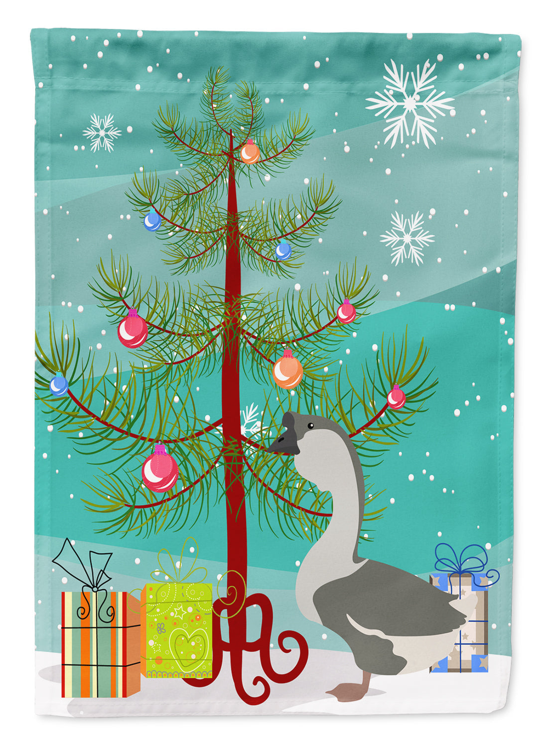 African Goose Christmas Garden Flag Mailbox Decorative Yard Banner Outside Patio Artwork for Flower Beds, Garden Size, Multicolor