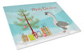 African Goose Christmas Cutting Board Tempered Glass Kitchen Cutting Surface, Heat Resistant Chopping, Non-Slip Feet, Food Prep & Serving