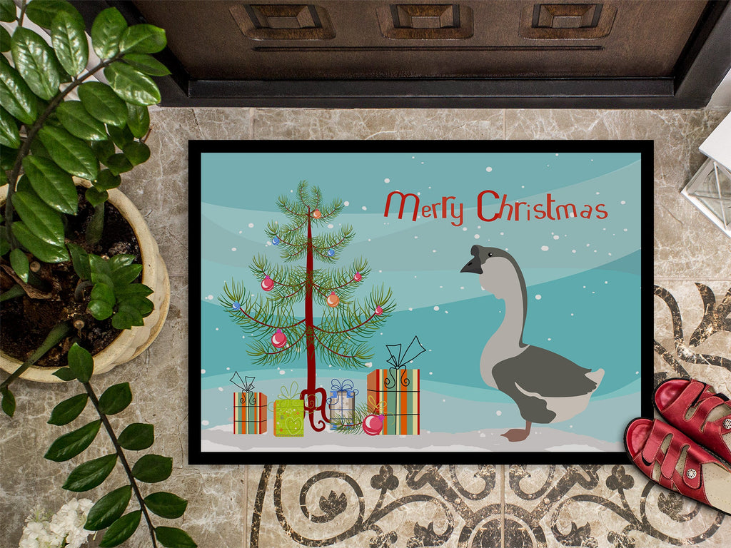 African Goose Christmas Doormat Indoor Outdoor 18H X 27W Front Door Mat Rugs for Entryway, Non Slip Washable