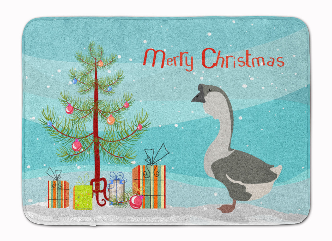 African Goose Christmas Memory Foam Kitchen Mat Machine Washable Anti-Fatigue Cushion Comfort Bath or Kitchen Rug