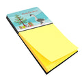 African Goose Christmas Watercolor Sticky Note Holder Refillable Dispenser Desk Accessory 3x3 Pad Gift