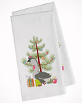 African Goose Christmas Kitchen Towel Set of 2 White Dish Towels Decorative Bathroom Hand towel for Hand, Face, Hair, Yoga, Tea, Dishcloth, 19 X 28", White