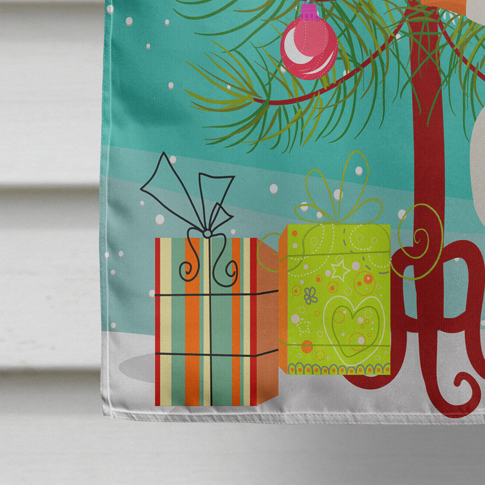 Shire Horse Christmas House Flag 28x40 Porch Sleeve Pole Decorative Outside Yard Banner Artwork Wall Hanging, Polyester