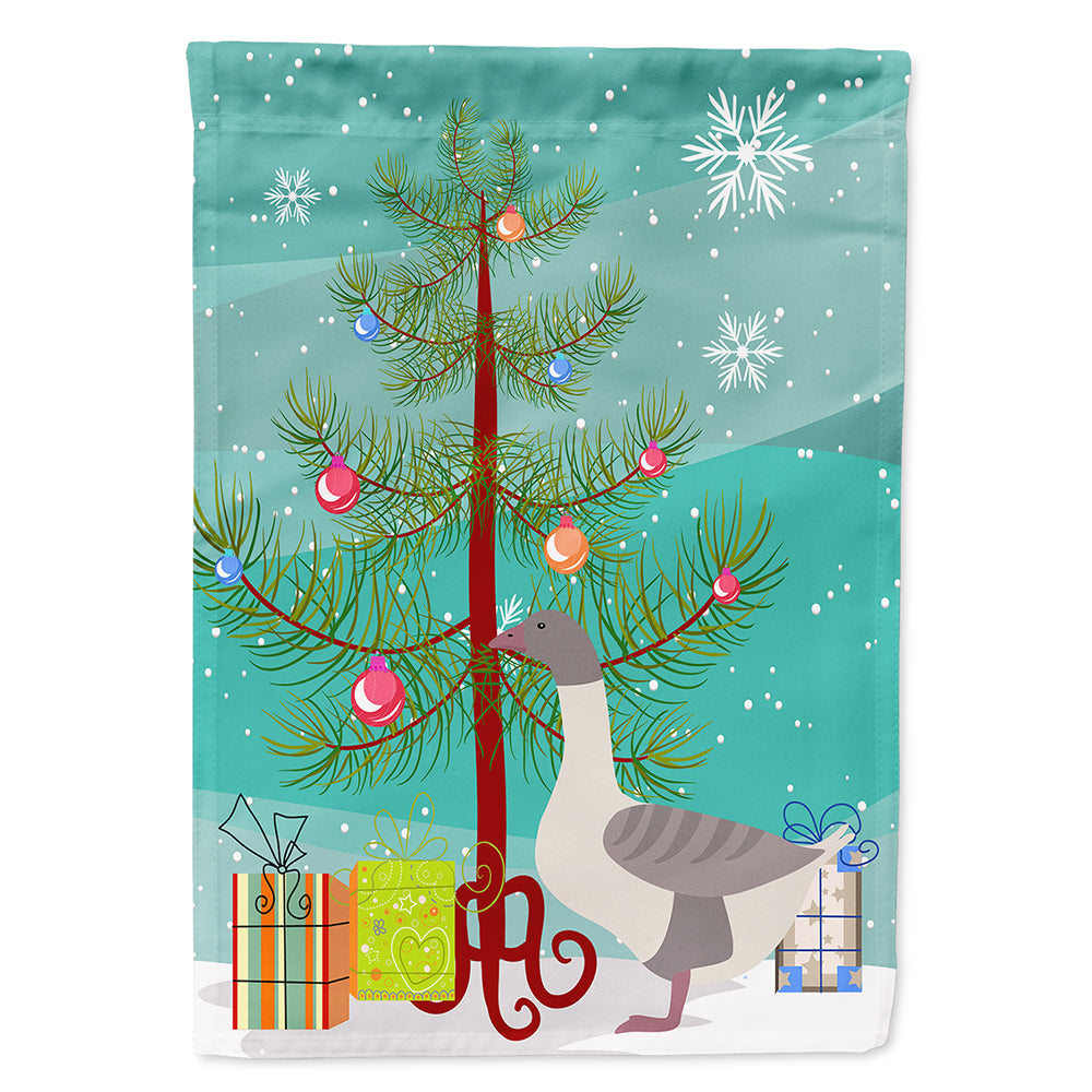 Buff Grey Back Goose Christmas House Flag 28x40 Porch Sleeve Pole Decorative Outside Yard Banner Artwork Wall Hanging, Polyester