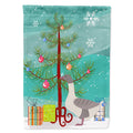 Buff Grey Back Goose Christmas House Flag 28x40 Porch Sleeve Pole Decorative Outside Yard Banner Artwork Wall Hanging, Polyester