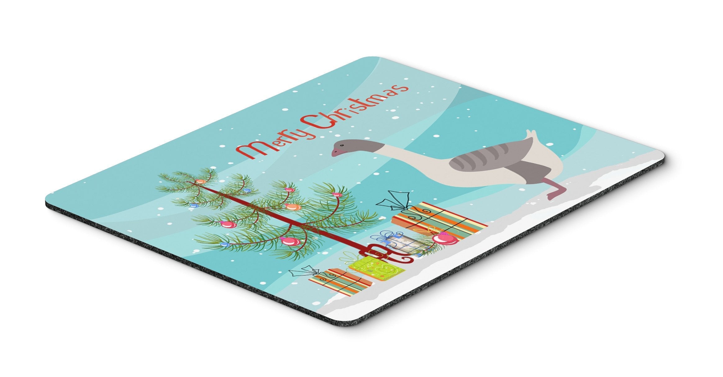 Buff Grey Back Goose Christmas Mouse Pad, Heat Resistant Trivet Hot Pad , Non Slip Rubber Desk Mat, Kitchen Counter Protector, Home Office Decor Gift