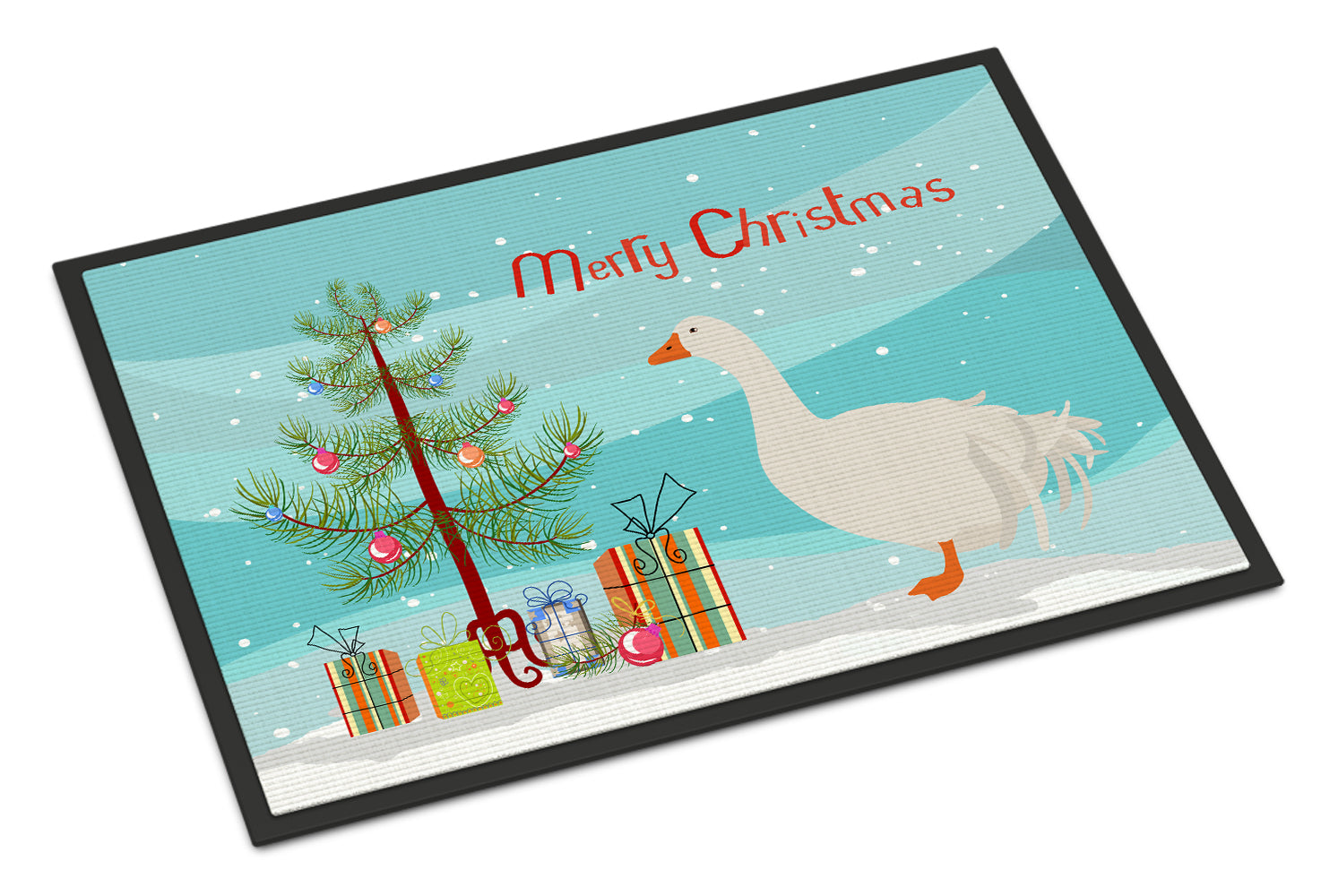 Sebastopol Goose Christmas Doormat Indoor Outdoor 24H X 36W Front Door Mat Rugs for Entryway, Non Slip Washable Low Pile,