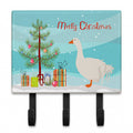 Sebastopol Goose Christmas Leash or Key Holder Wall Hooks, Coat Rack Wall Mount, for Hanging Keys, Towels, Aprons, Leashes