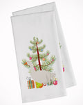 Sebastopol Goose Christmas Kitchen Towel Set of 2 White Dish Towels Decorative Bathroom Hand towel for Hand, Face, Hair, Yoga, Tea, Dishcloth, 19 X 28", White