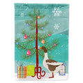 Pomeranian Rogener Goose Christmas House Flag 28x40 Porch Sleeve Pole Decorative Outside Yard Banner Artwork Wall Hanging, Polyester