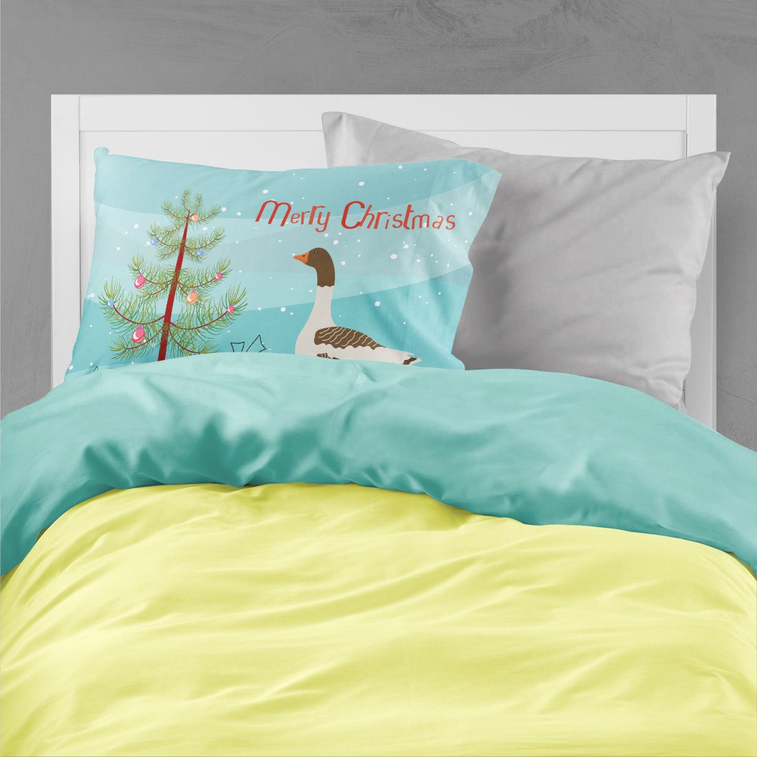 Pomeranian Rogener Goose Christmas Standard Pillowcase Lightweight Super Soft Easy Care Decorative Artwork Pillowcase, Standard