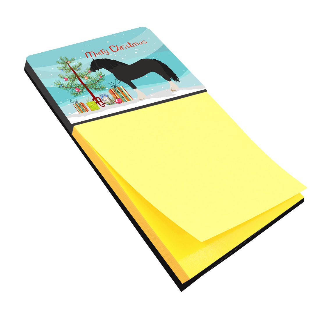 Pomeranian Rogener Goose Christmas Watercolor Sticky Note Holder Refillable Dispenser Desk Accessory 3x3 Pad Gift