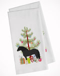 Pomeranian Rogener Goose Christmas Kitchen Towel Set of 2 White Dish Towels Decorative Bathroom Hand towel for Hand, Face, Hair, Yoga, Tea, Dishcloth, 19 X 28", White