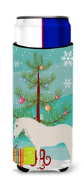 Paso Fino Horse Christmas Slim Can Hugger , Insulated Foam Hugger for 12 oz Slim Cans, Beer Bottles & Water Bottles, Printed in USA