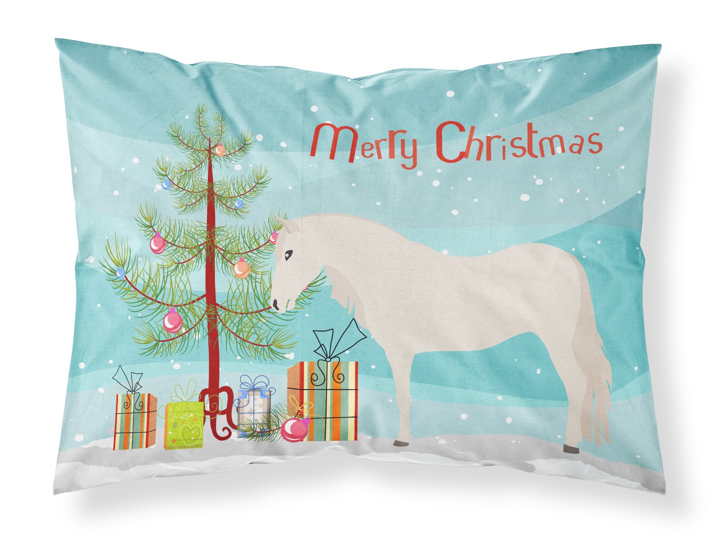 Paso Fino Horse Christmas Standard Pillowcase Lightweight Super Soft Easy Care Decorative Artwork Pillowcase, Standard