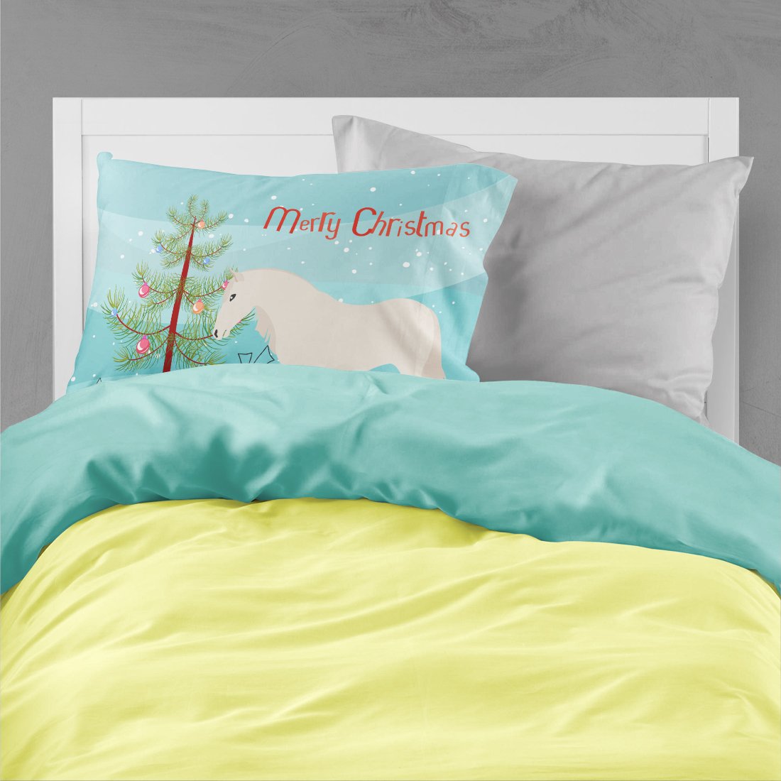 Paso Fino Horse Christmas Standard Pillowcase Lightweight Super Soft Easy Care Decorative Artwork Pillowcase, Standard