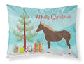Percheron Horse Christmas Standard Pillowcase Lightweight Super Soft Easy Care Decorative Artwork Pillowcase, Standard