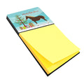 Percheron Horse Christmas Watercolor Sticky Note Holder Refillable Dispenser Desk Accessory 3x3 Pad Gift