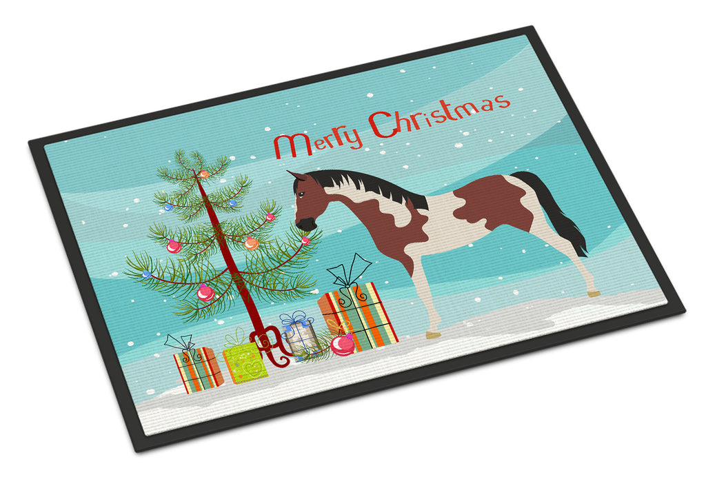 Pinto Horse Christmas Doormat Indoor Outdoor 24H X 36W Front Door Mat Rugs for Entryway, Non Slip Washable Low Pile,