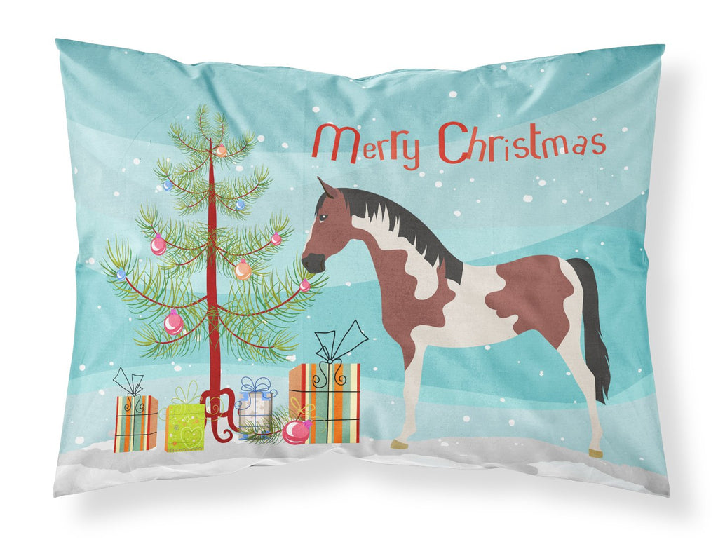 Pinto Horse Christmas Standard Pillowcase Lightweight Super Soft Easy Care Decorative Artwork Pillowcase, Standard