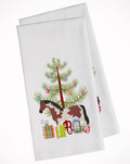 Pinto Horse Christmas Kitchen Towel Set of 2 White Dish Towels Decorative Bathroom Hand towel for Hand, Face, Hair, Yoga, Tea, Dishcloth, 19 X 28", White