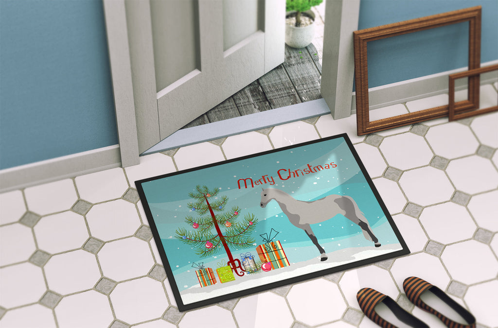 Orlov Trotter Horse Christmas Doormat Indoor Outdoor 24H X 36W Front Door Mat Rugs for Entryway, Non Slip Washable Low Pile,