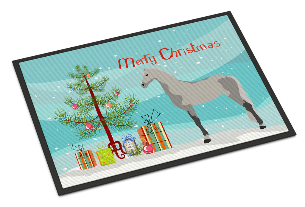 Orlov Trotter Horse Christmas Doormat Indoor Outdoor 18H X 27W Front Door Mat Rugs for Entryway, Non Slip Washable