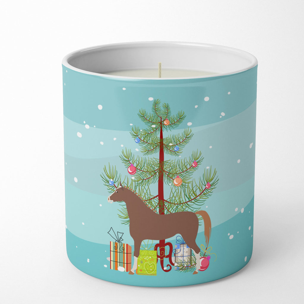 Hannoverian Horse Christmas Decorative Soy Candle Nature Soy Wax Essential Oil Home Decor Ideal for Bedroom Kitchen Bath Office Gift, 10 oz