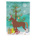 Hannoverian Horse Christmas House Flag 28x40 Porch Sleeve Pole Decorative Outside Yard Banner Artwork Wall Hanging, Polyester