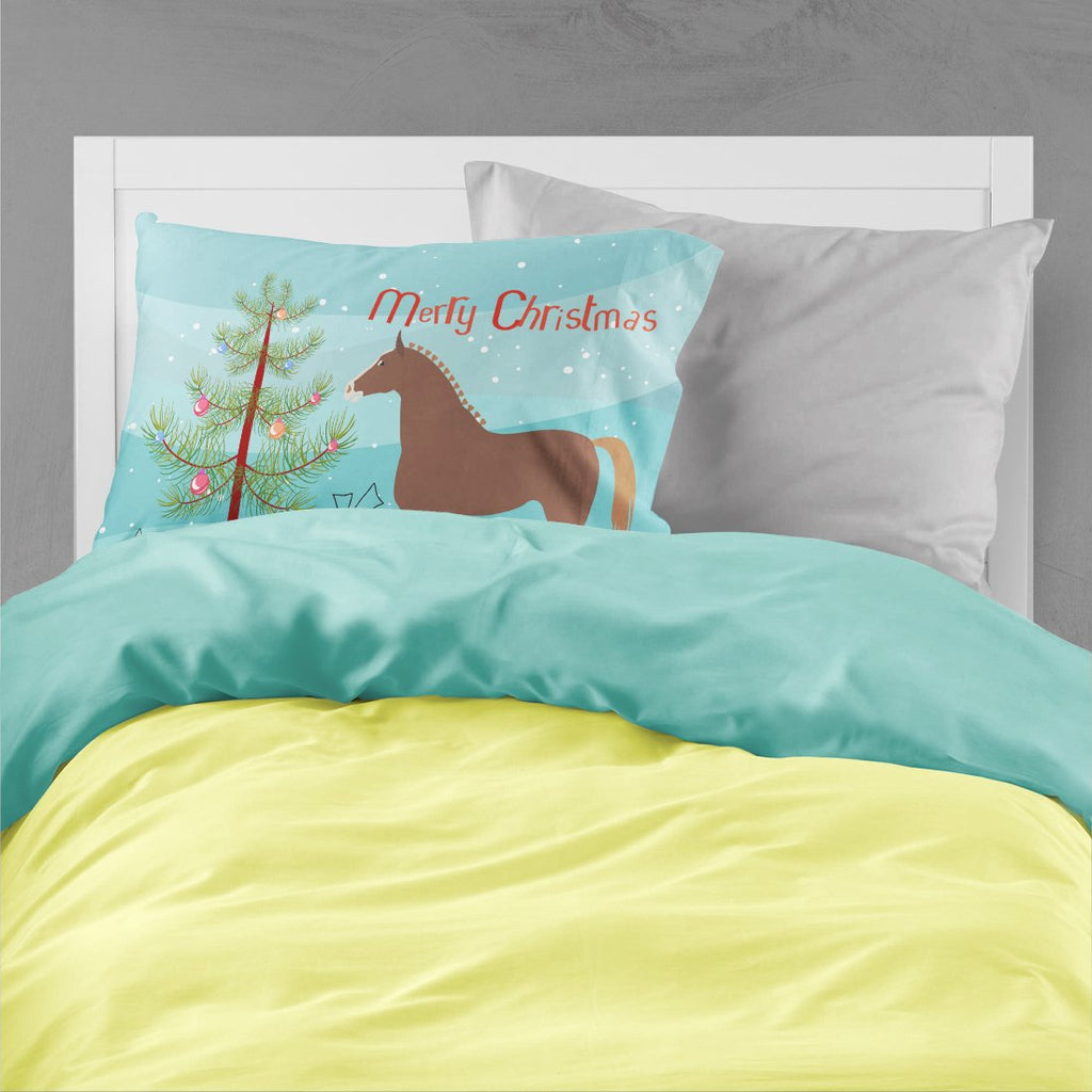 Hannoverian Horse Christmas Standard Pillowcase Lightweight Super Soft Easy Care Decorative Artwork Pillowcase, Standard