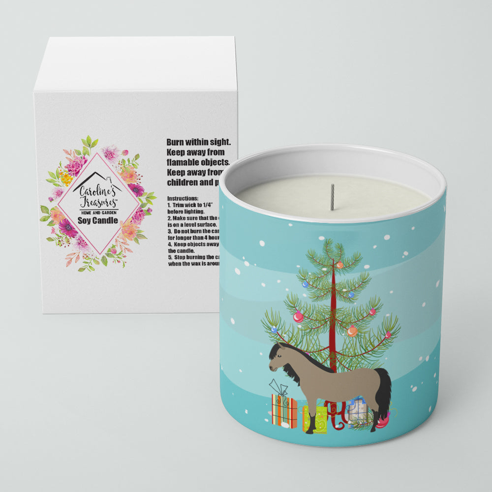 Welsh Pony Horse Christmas Decorative Soy Candle Nature Soy Wax Essential Oil Home Decor Ideal for Bedroom Kitchen Bath Office Gift, 10 oz
