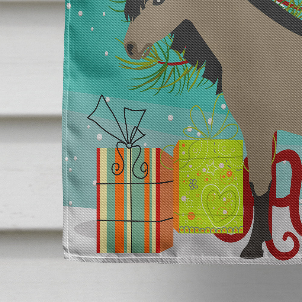 Welsh Pony Horse Christmas House Flag 28x40 Porch Sleeve Pole Decorative Outside Yard Banner Artwork Wall Hanging, Polyester