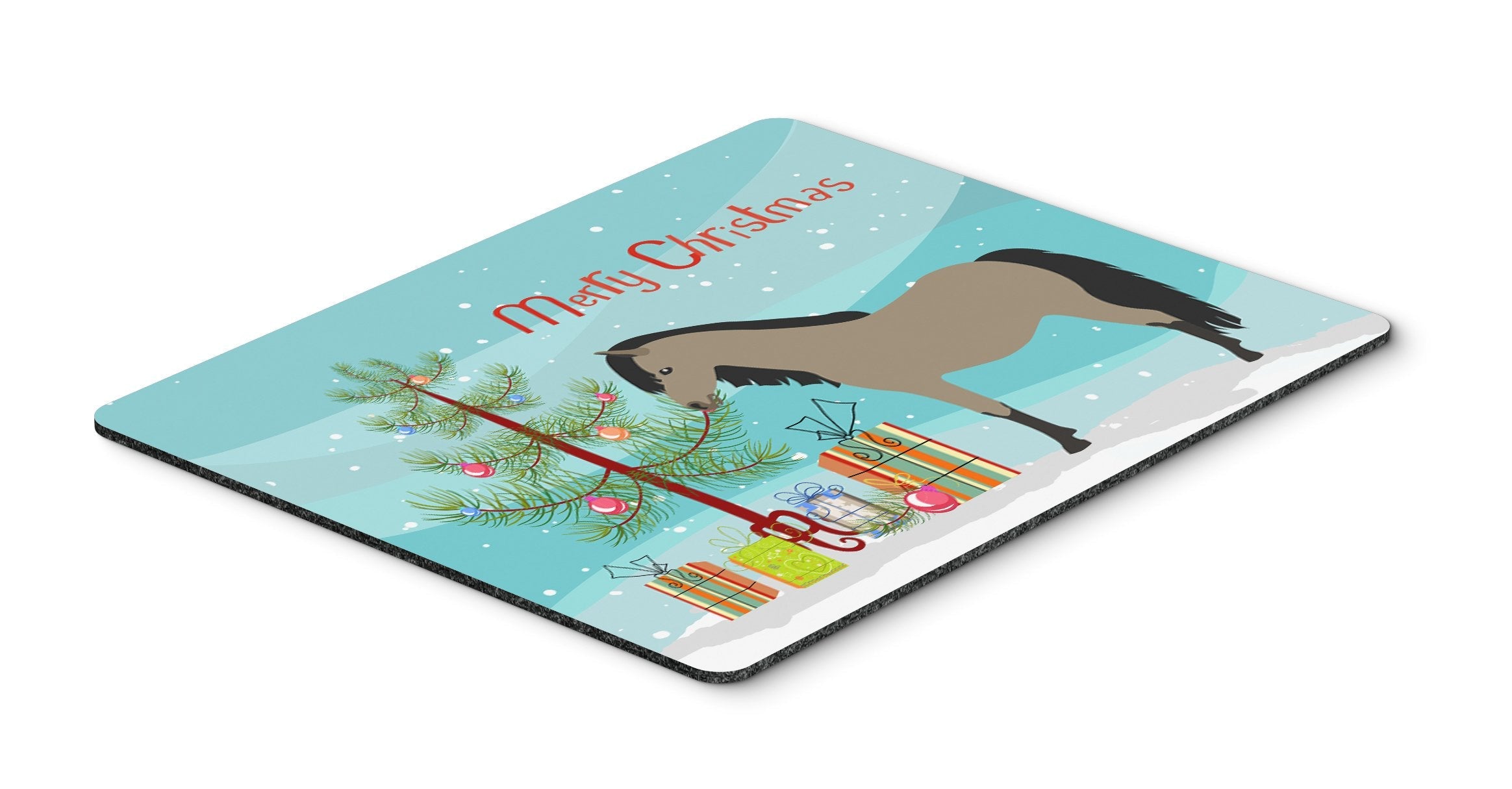 Welsh Pony Horse Christmas Mouse Pad, Heat Resistant Trivet Hot Pad , Non Slip Rubber Desk Mat, Kitchen Counter Protector, Home Office Decor Gift