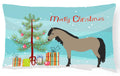 Welsh Pony Horse Christmas Decorative Throw Pillow 12x16 Indoor Outdoor Accent Cushion, Fabric Cover with Insert for Sofa, Bed, Porch & Living Room