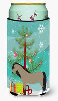 Welsh Pony Horse Christmas Tall Boy Hugger Can Cooler Sleeve Machine Washable Drink Collapsible Insulator Beverage Insulated Holder