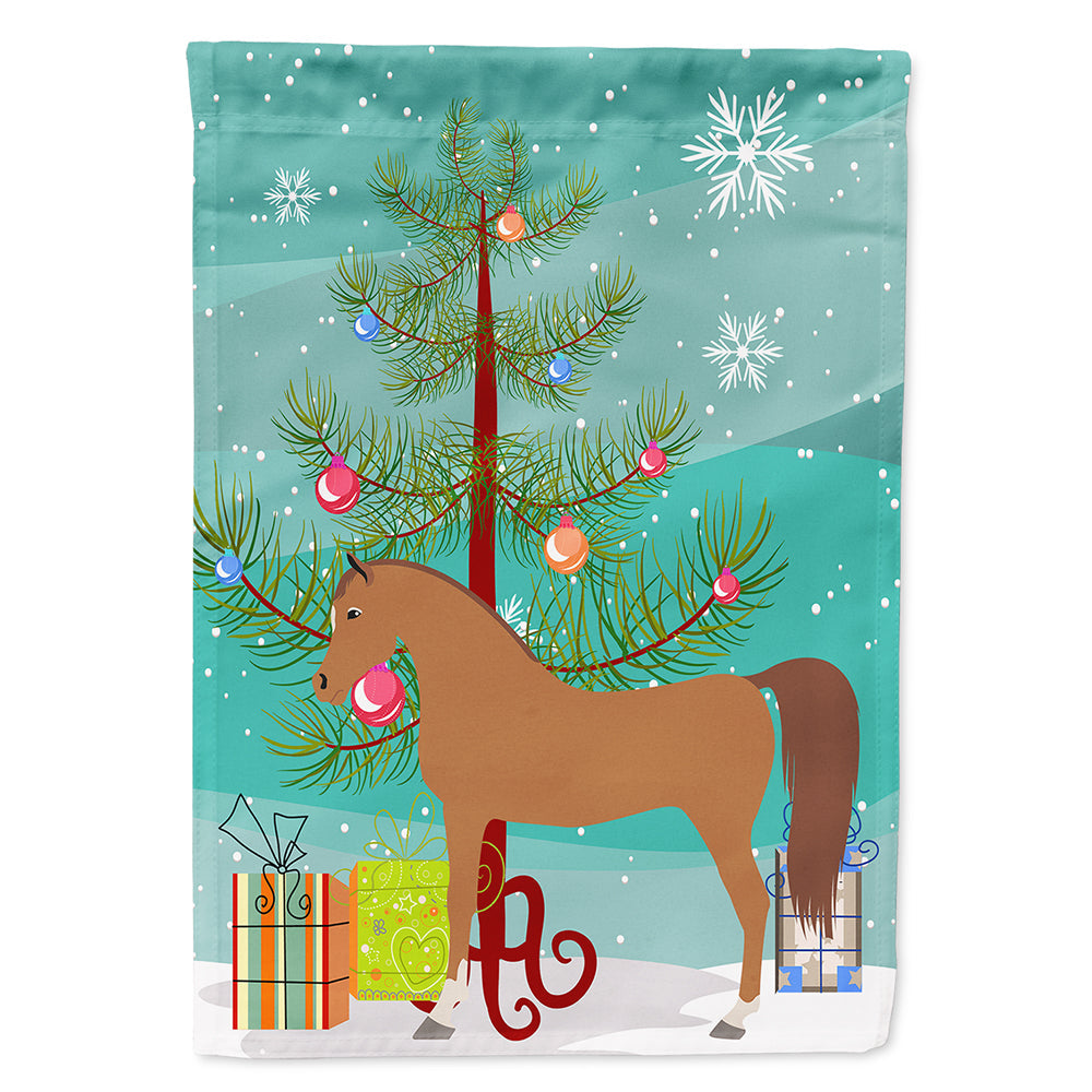 Arabian Horse Christmas House Flag 28x40 Porch Sleeve Pole Decorative Outside Yard Banner Artwork Wall Hanging, Polyester