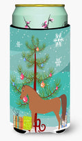 Arabian Horse Christmas Tall Boy Hugger Can Cooler Sleeve Machine Washable Drink Collapsible Insulator Beverage Insulated Holder